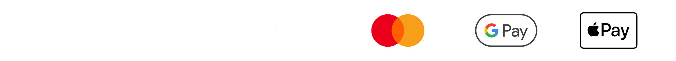 Zahlungsmethoden - Visa, Mastercard, Google Pay, Apple Pay