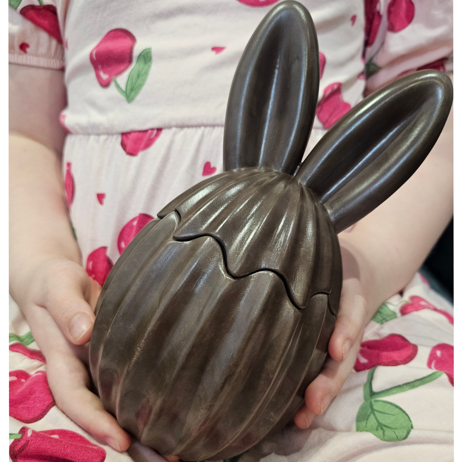 Duftkerze Schoko Hase - Braun / Kirsche, Mandel