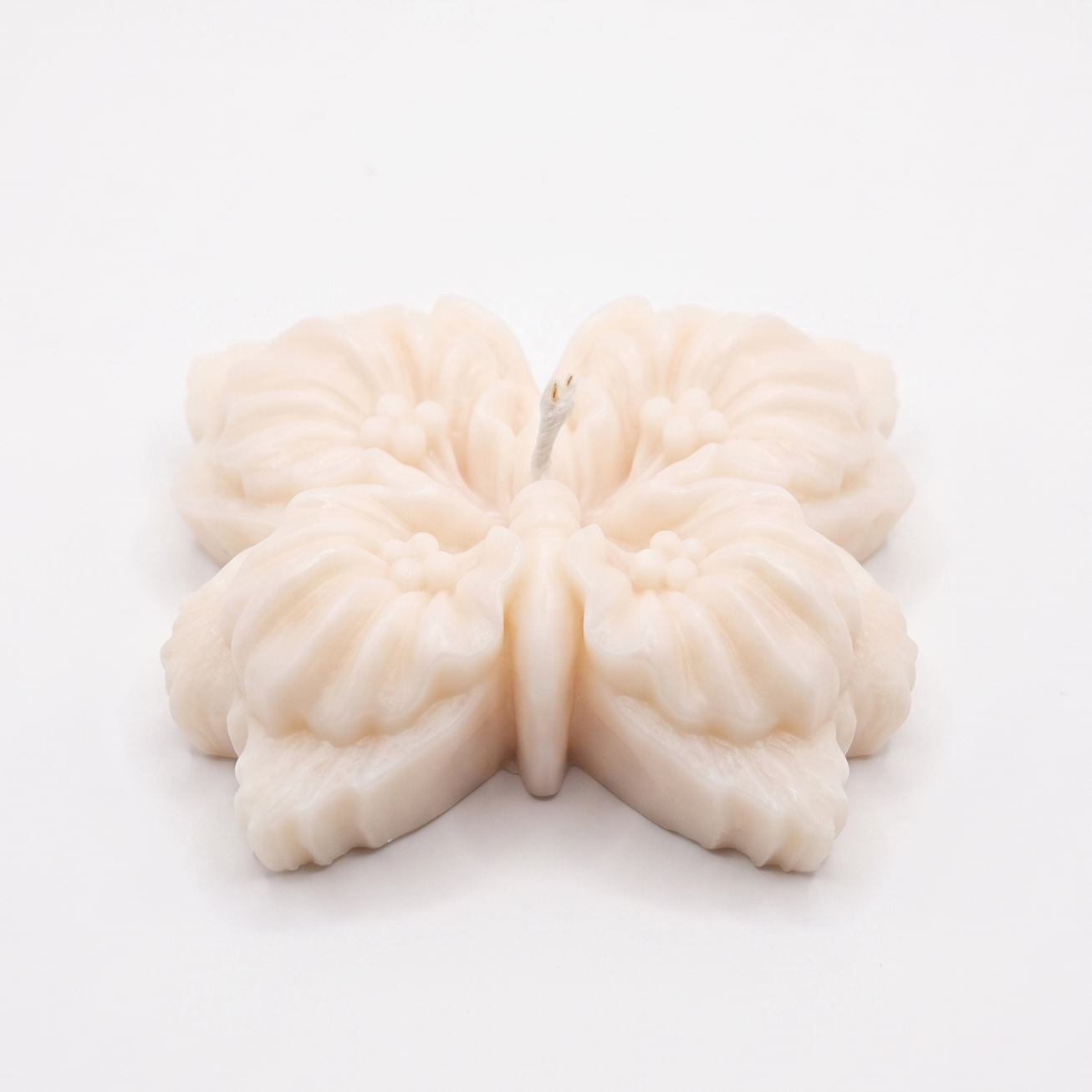 Kerze Schmetterling - Rosa / Kokos