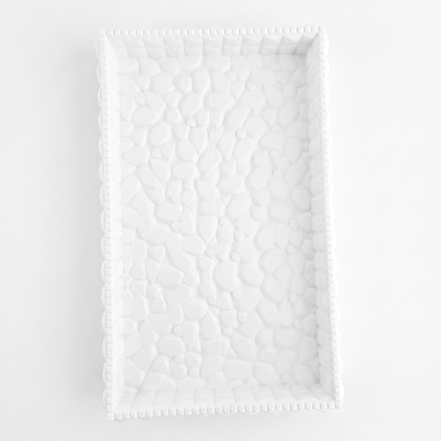 Design-Tablett Mosaik - Weiß