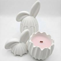 Mini-Ohr-Kerze Weiß / Grapefruit, Pampelmuse