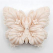 Kerze Schmetterling - Rosa / Kokos